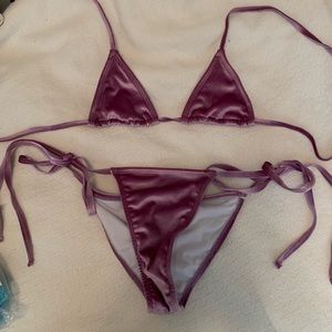Motel Purple Velvet Bikini